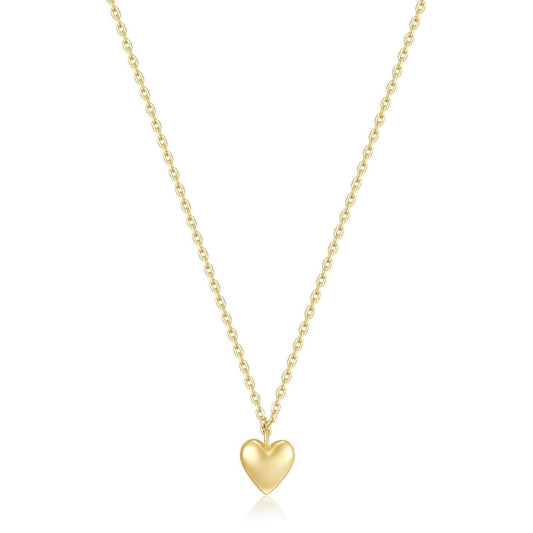 Micro Heart Charm Necklace
