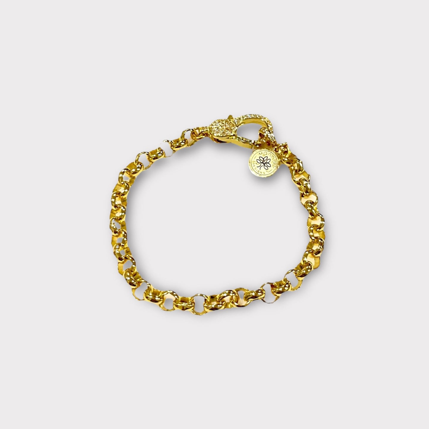 Mannaz Statement Gold Bracelet