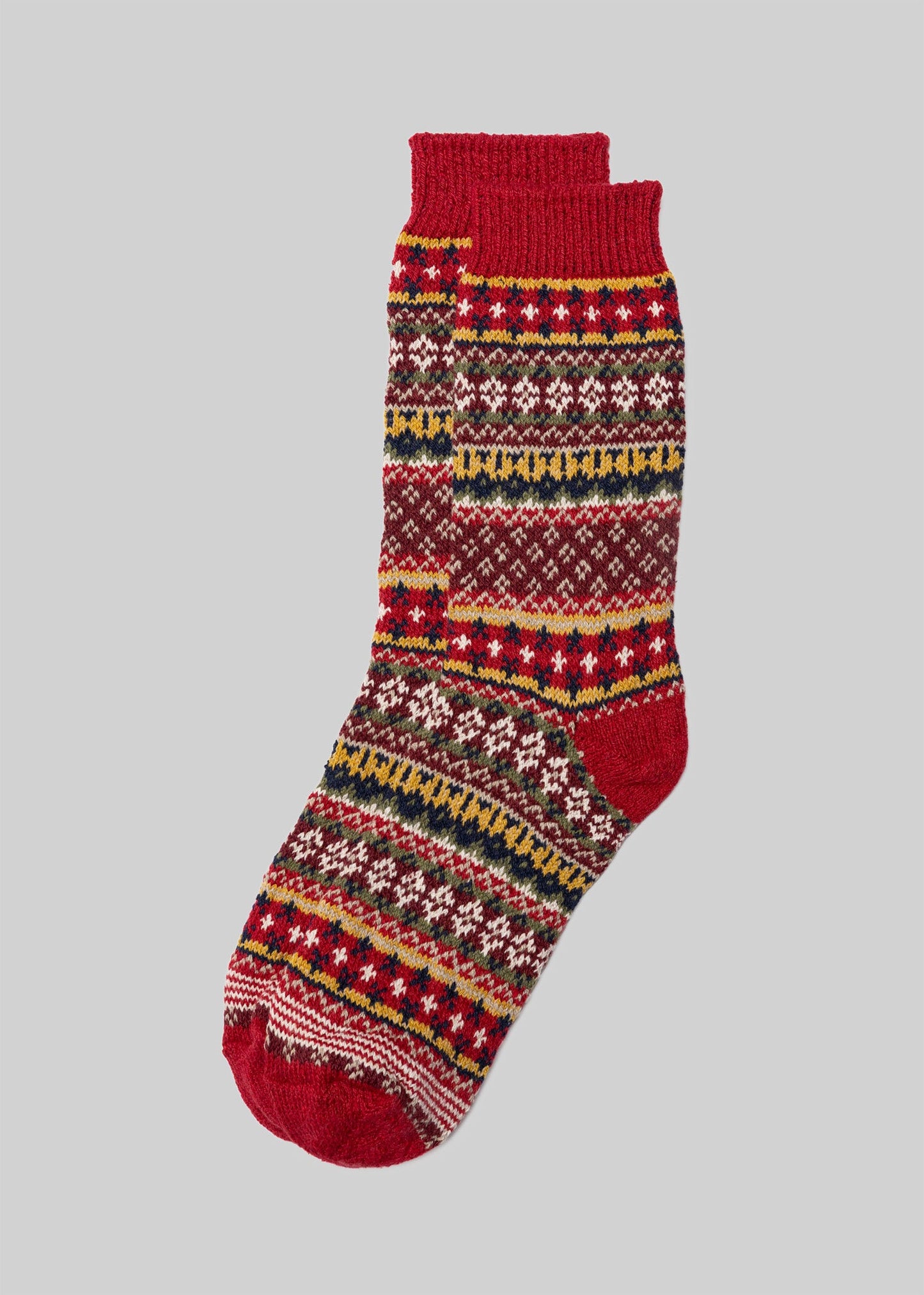 Cotton Fair Isle Sock