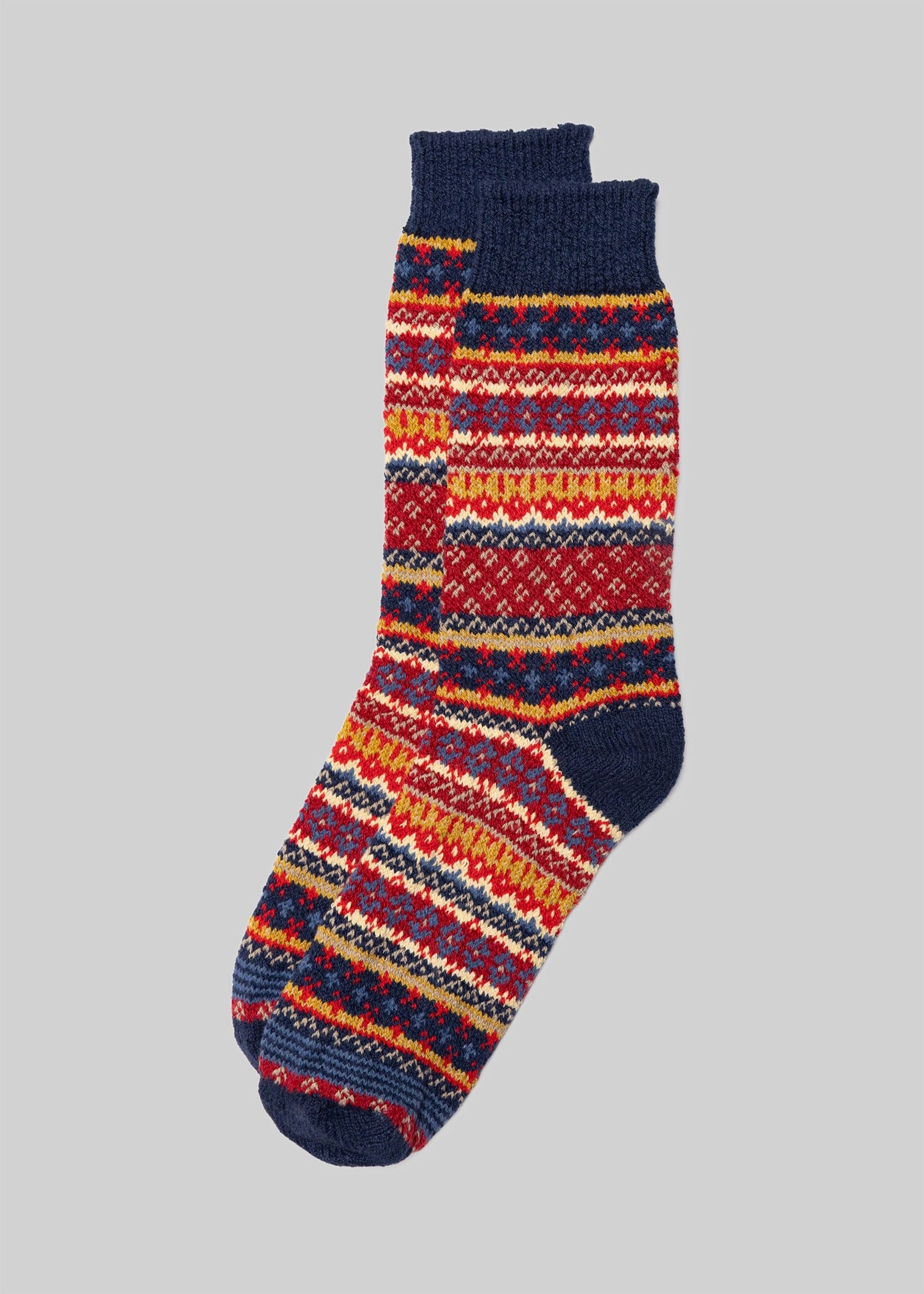 Cotton Fair Isle Sock