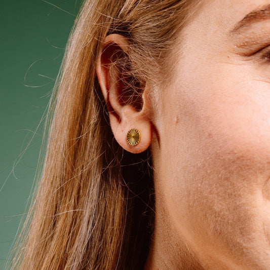 Circle Starburst Studs