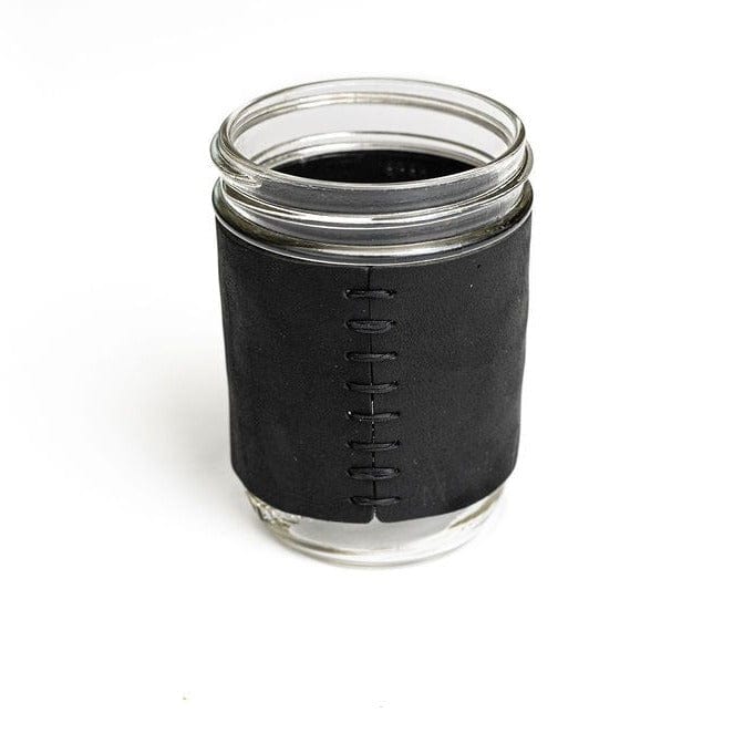 Leather Mason Jar Sleeve (Glass included)