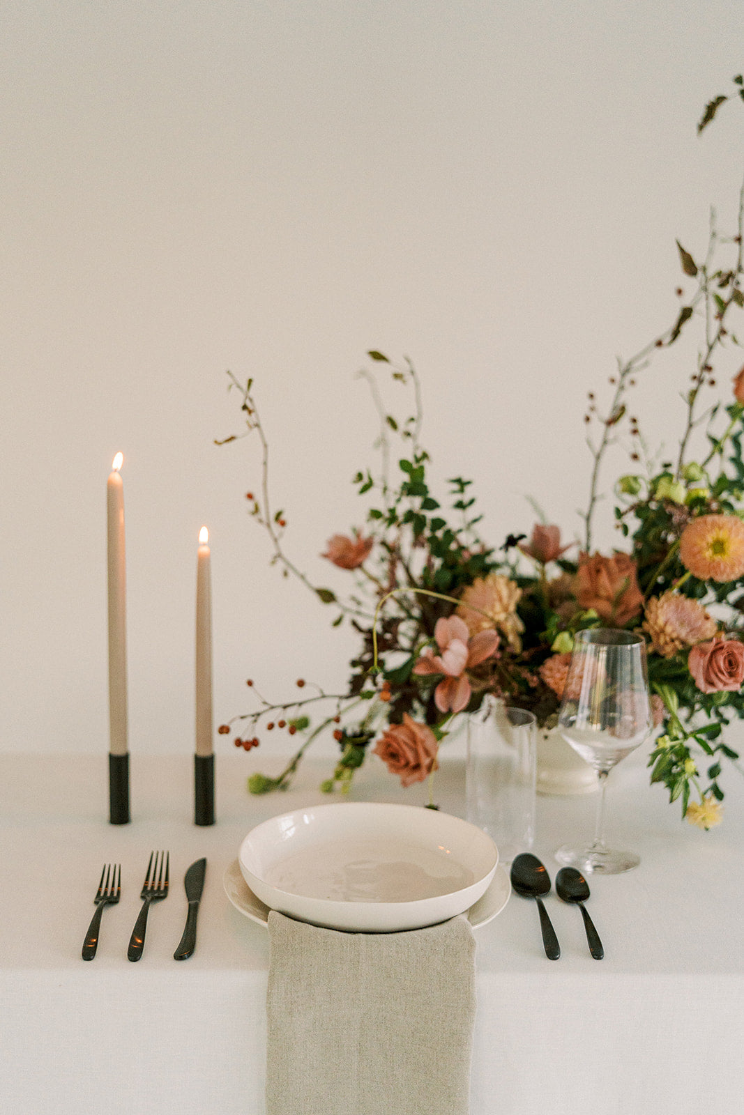 Clay | Dipped Beeswax Taper Candles