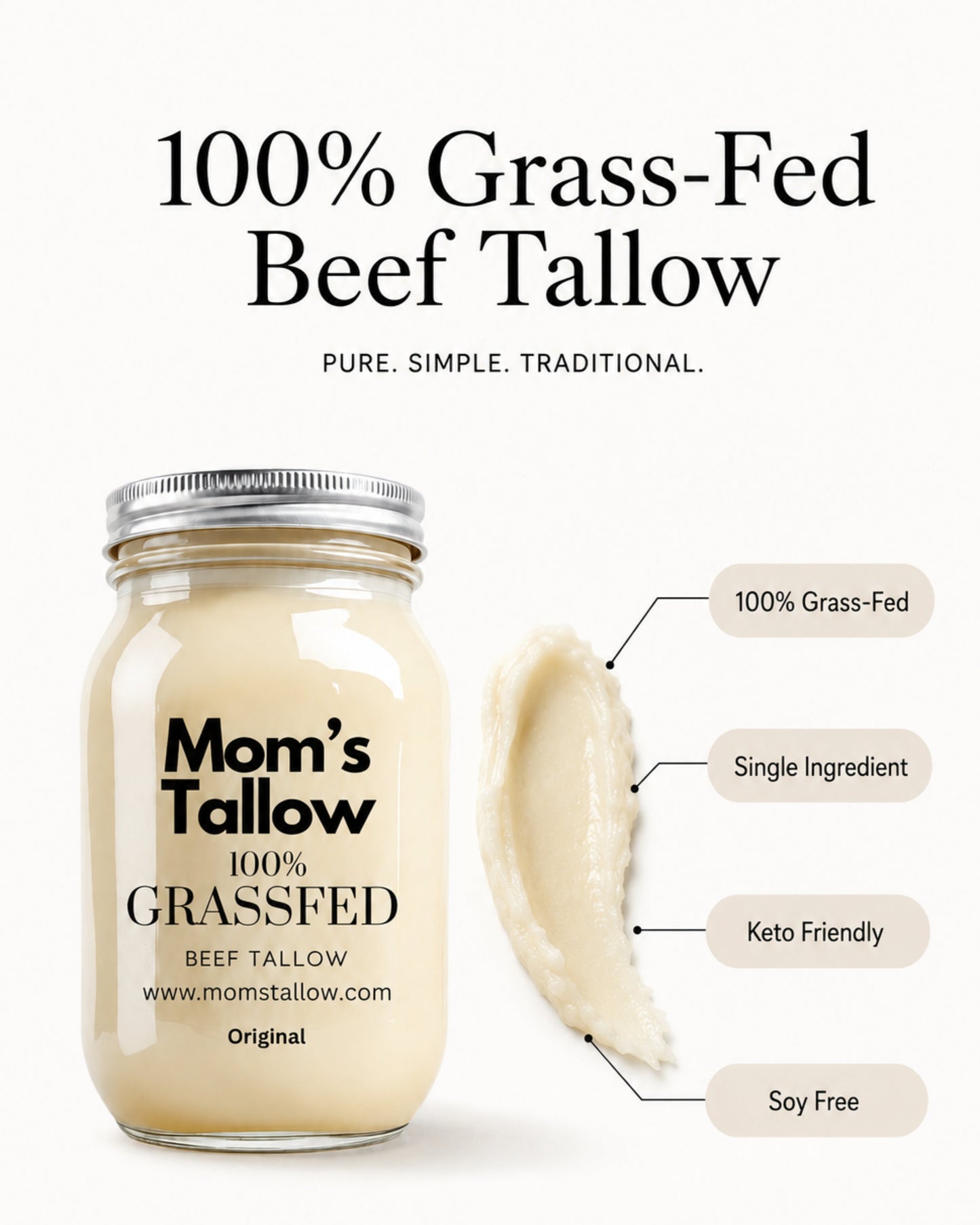 Grass-Fed Beef Tallow