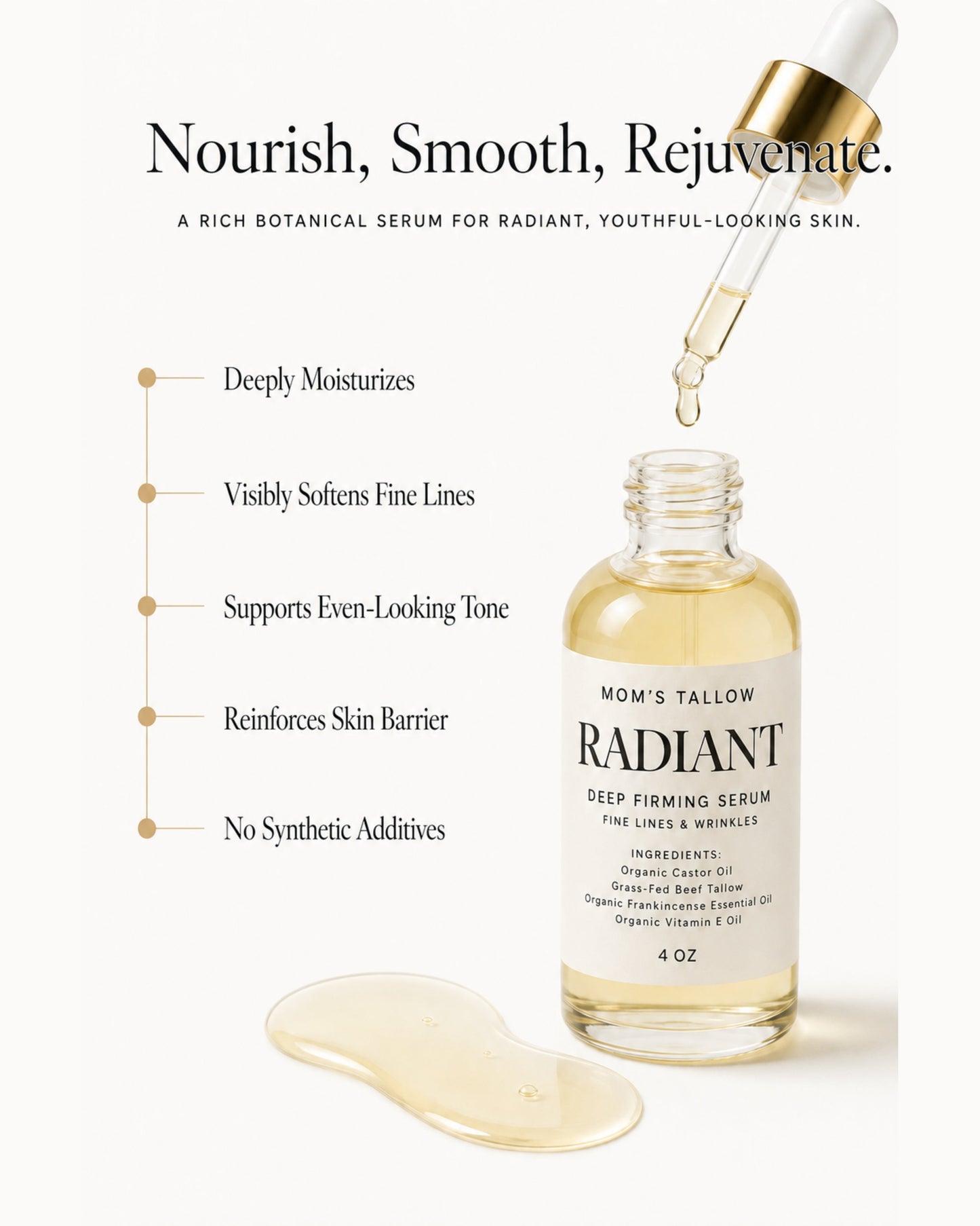 Radiant Deep Firming Serum: Targeting fine line & wrinkles (LARGE 4oz NEW)