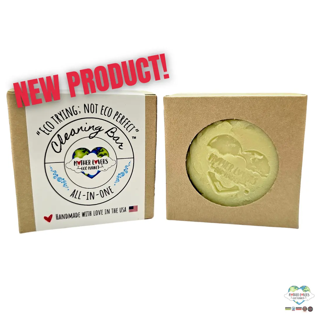 Mother Lovin All-in-One Cleaning Bar - Stain Fighting- Degreasing- Dish Washing - Handmade - Organic - Zero Waste