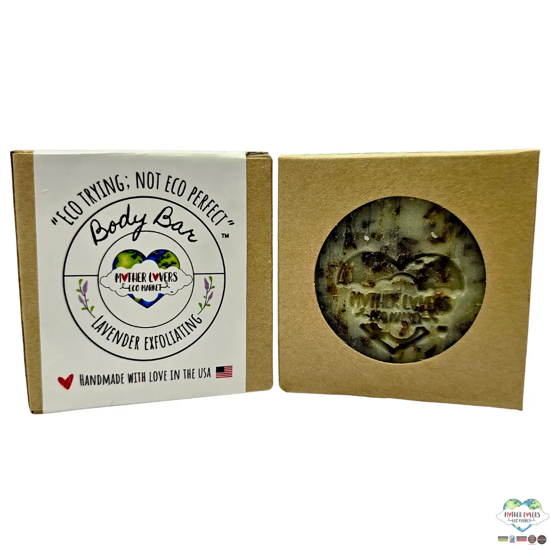 Mother Lovin Body Bar Soap - Lavender - 4 oz - Handmade - Vegan - Organic - Zero Waste