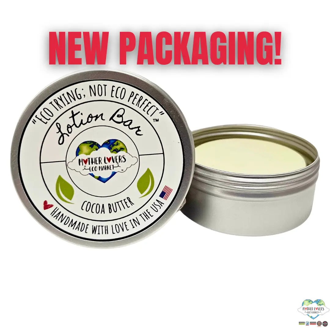 Mother Lovin Cocoa Butter Lotion Bar - 3 oz - Handmade - Unisex - Vegan - Zero Waste