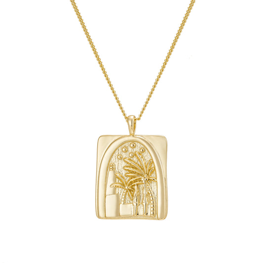Palm Tree Oasis Necklace