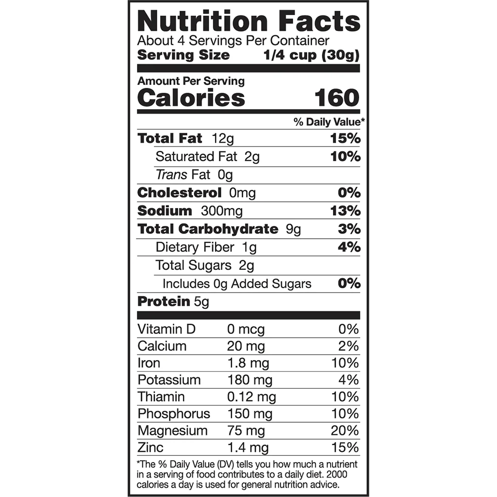 Everything Bagel Cashews | 4 oz | Brenmar