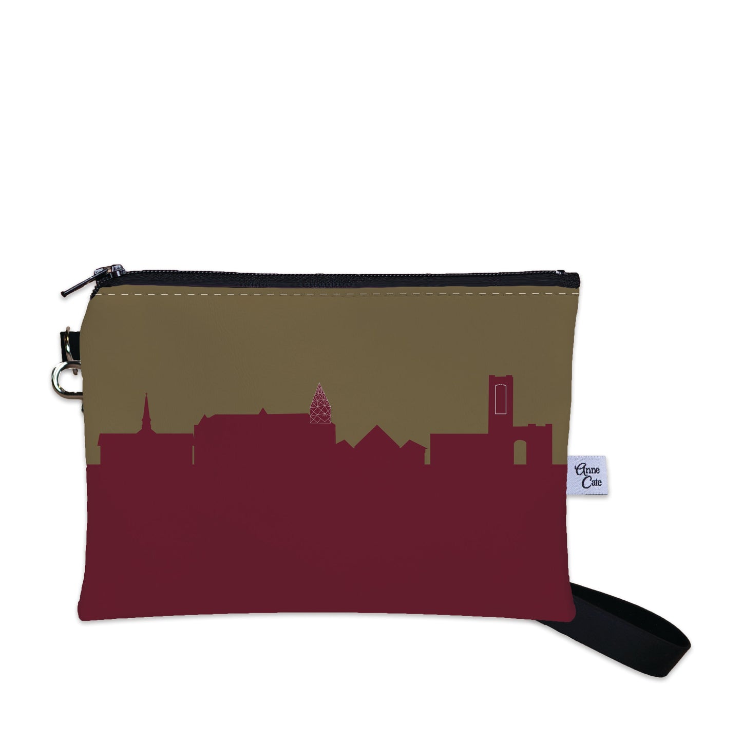 Collegiate Football Stadium Skyline Game Day Wristlet