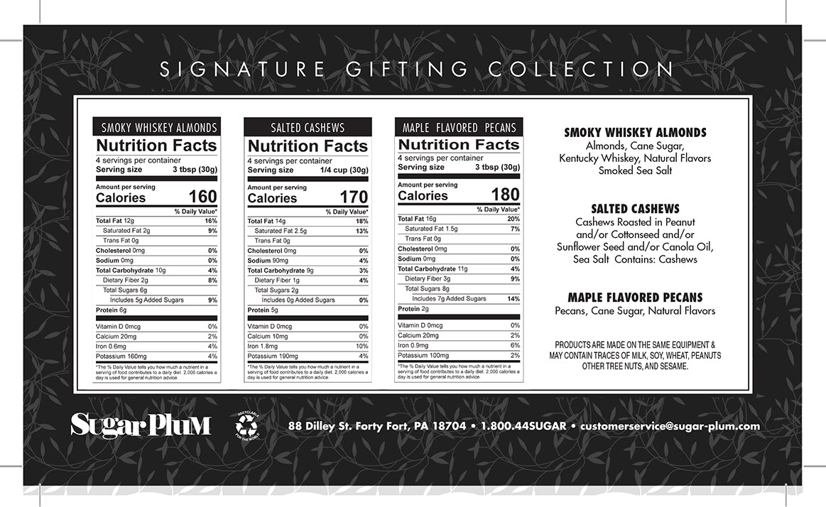 Signature Nuts & Cheese Gift Box – 6 Gourmet Snacks