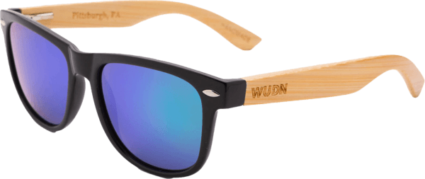 Real Bamboo Wood Wanderer Style Sunglasses by WUDN