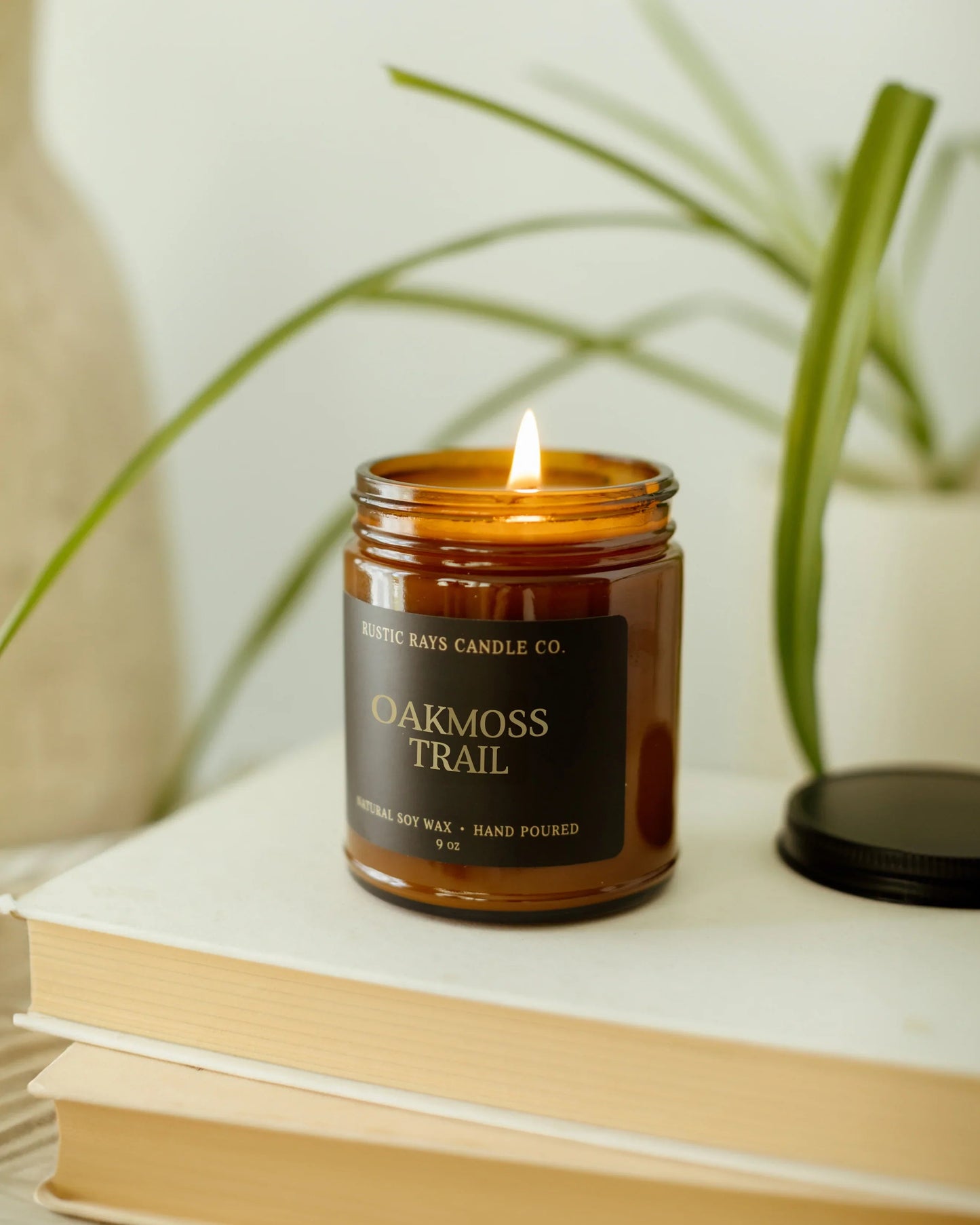 Oakmoss Trail Candle | 9 oz Amber Jar