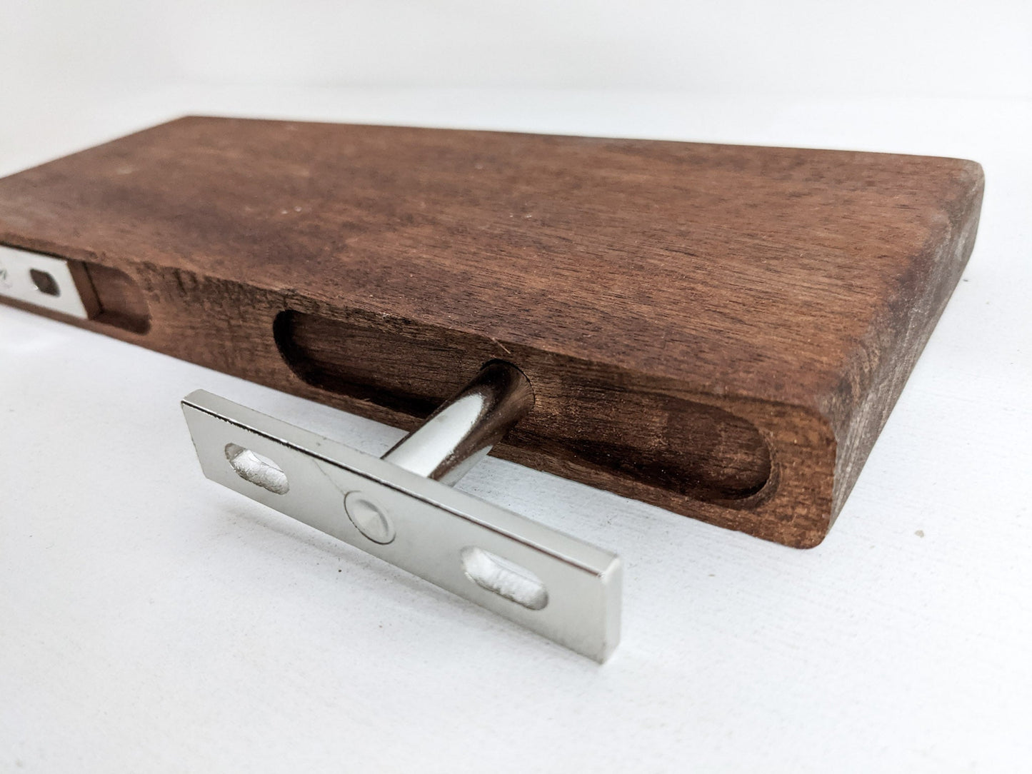 Floating Shelf for Keys in Mahogany