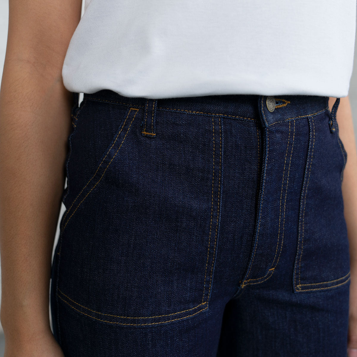 Palazzo - Dark Wash Stretch