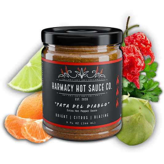 Pata del Diablo - Extra Hot Tomatillo & Clementine Pepper Sauce (9oz)