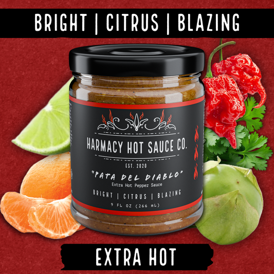 Pata del Diablo - Extra Hot Tomatillo & Clementine Pepper Sauce (9oz)