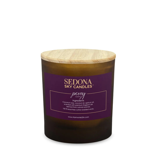 Luxury Peony Candle - Natural Coconut Wax | Harmonie USA