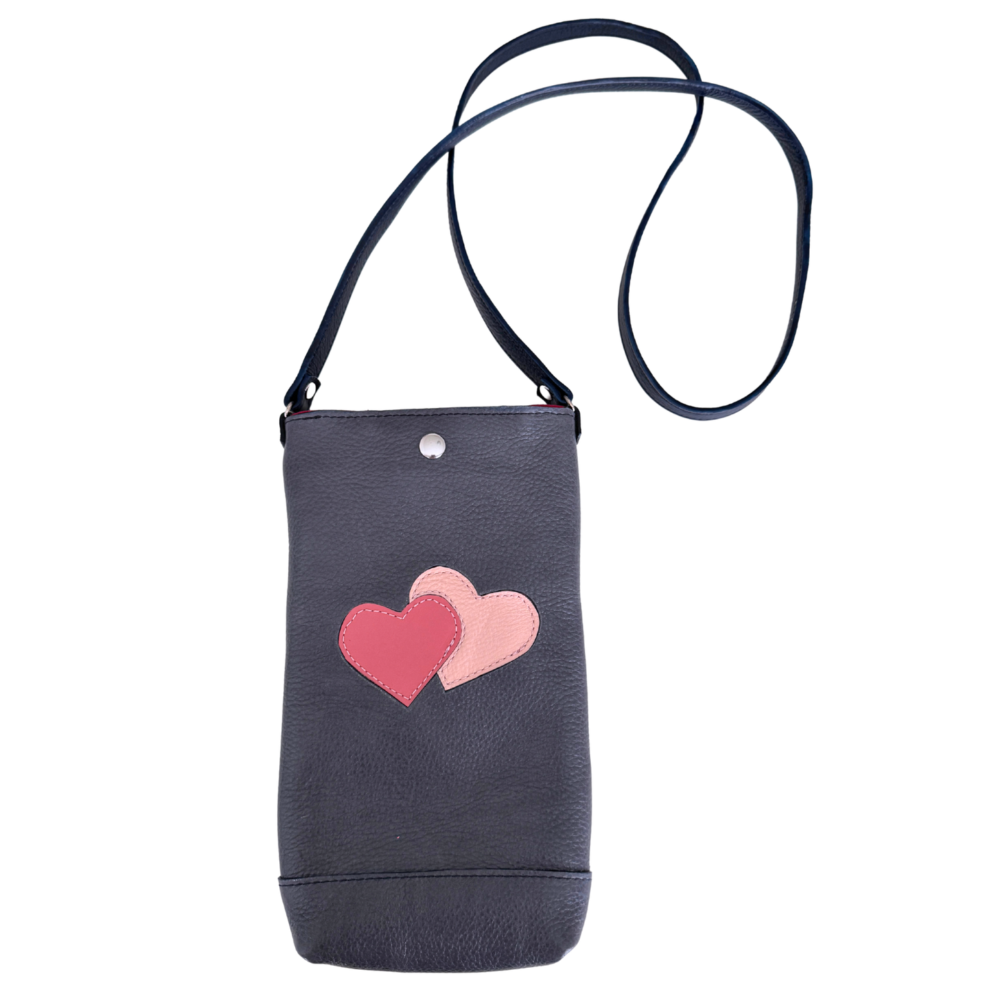 Phone Pouch in Hearts, Shadow (RTS)