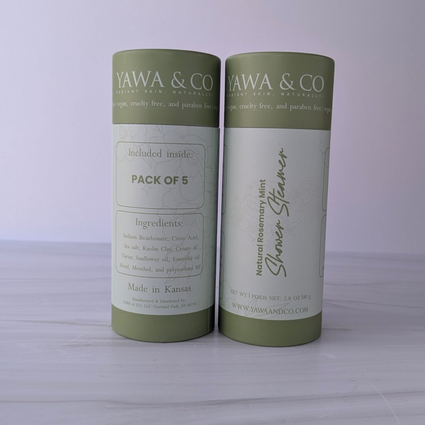 Rosemary & Mint Shower Steamer Pack | Cooling Aromatherapy | Yawa & Co