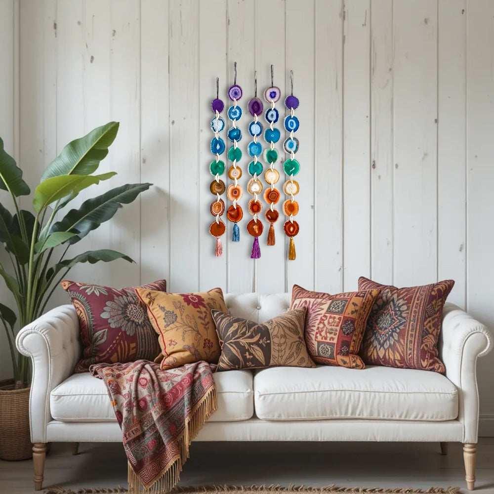 Chakra Agate Wall Hanging