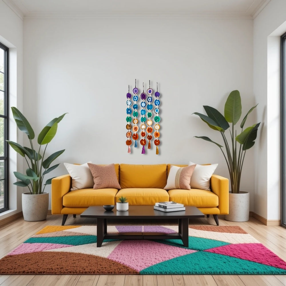 Chakra Agate Wall Hanging