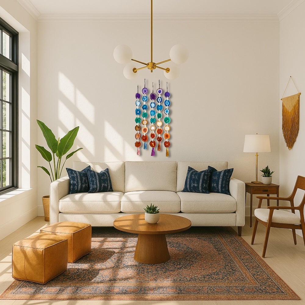 Chakra Agate Wall Hanging