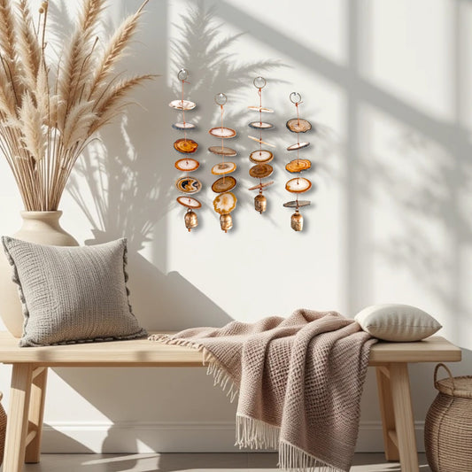 Natural Agate Hanging for Wall or Ceiling - Carmella Design
