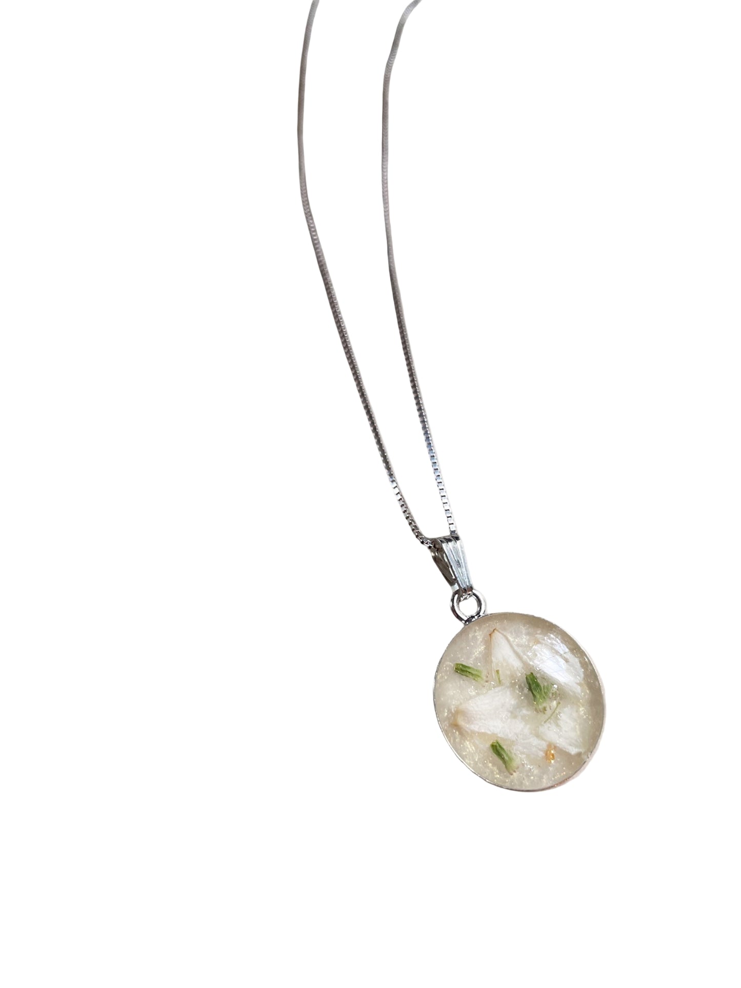 Custom Sterling Silver Round Keepsake Pendant – Personalized Memorial Necklace