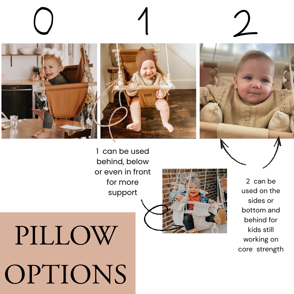 *Limited Time Bundle* Indoor High Back Baby & Toddler Swing-French Gray Buffalo Check