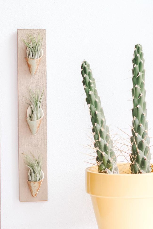 Triple Ceramic Wall Planter