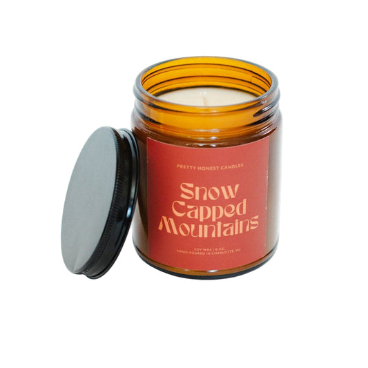 Mint Candle: Snow Capped Mountains Candle