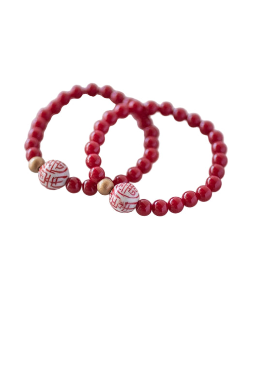 The Darcy Bracelet in Red