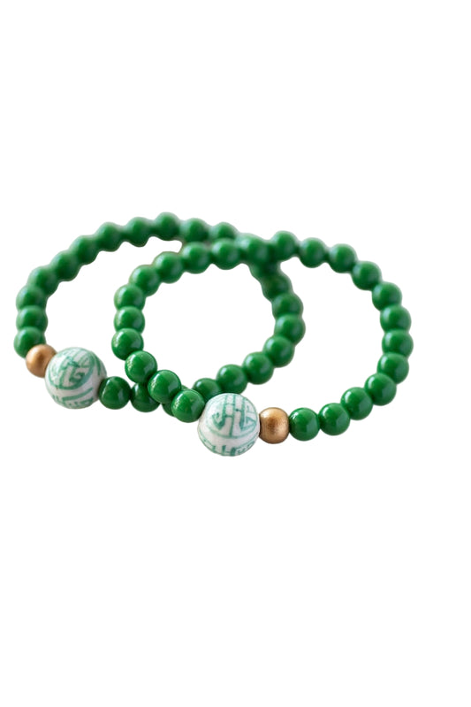 The Darcy Bracelet in Green