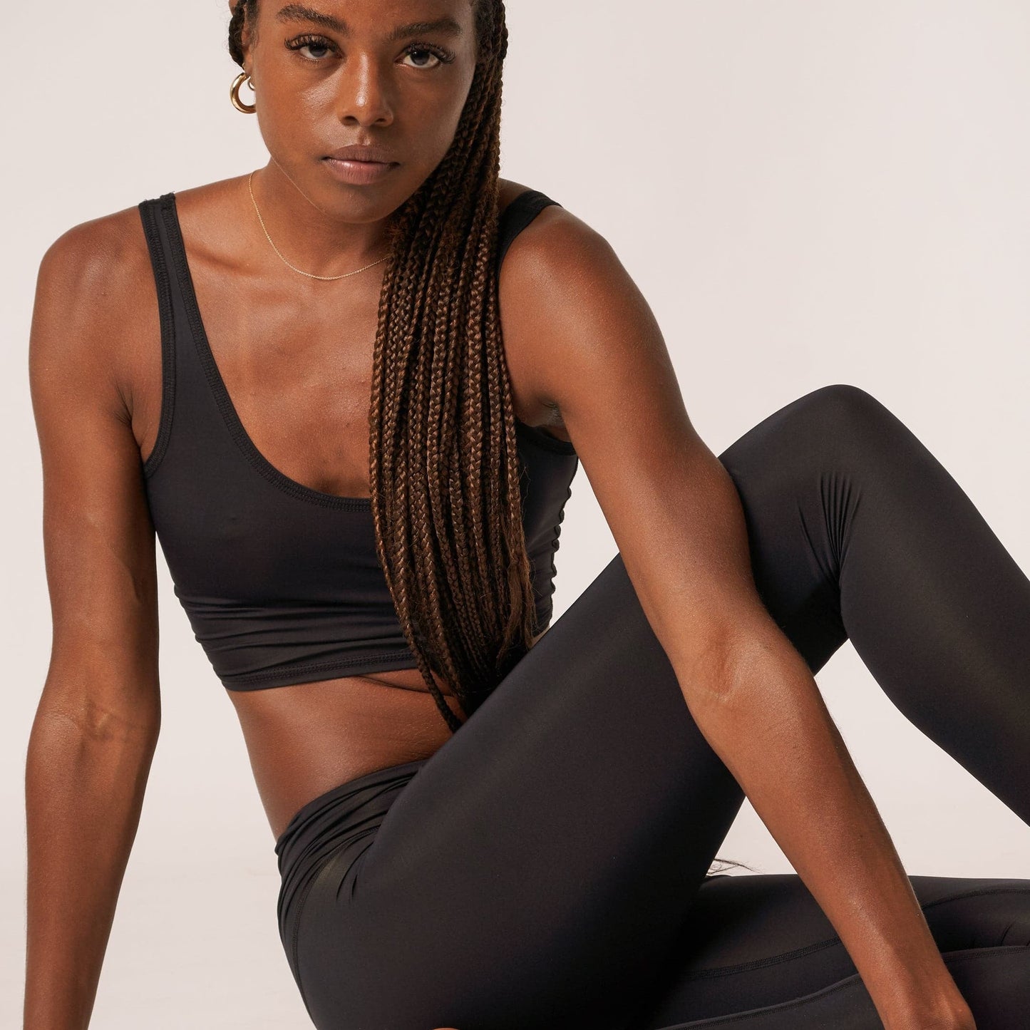 Solid Black Hot Pant