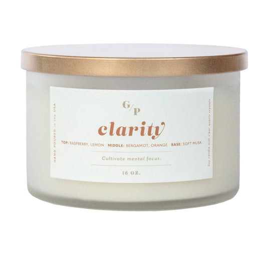 Clarity 16 oz. Ritual Candle (Bergamot + Geranium)