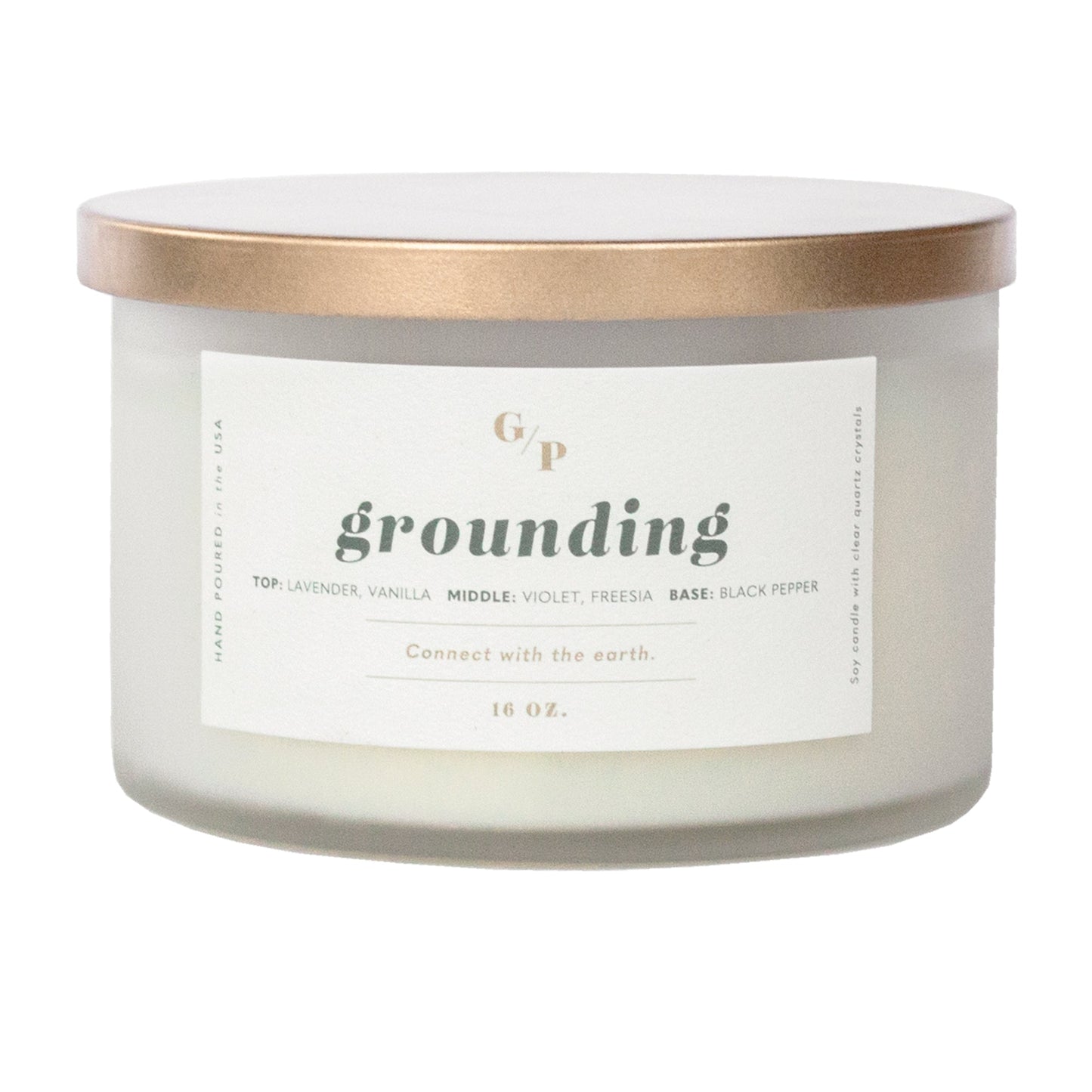Grounding 16 oz. Ritual Candle (Lavender)