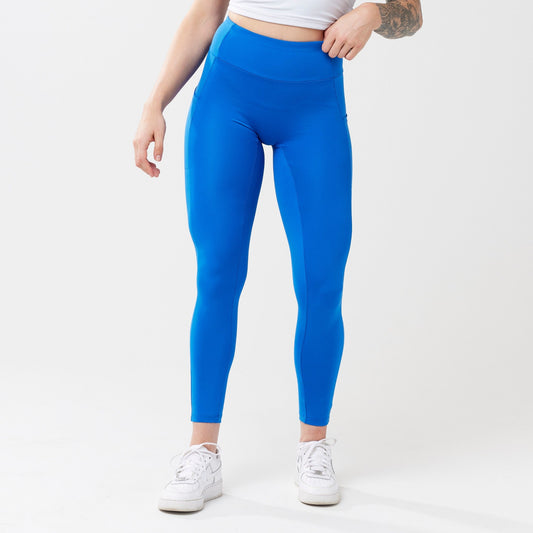 High-Rise with Pocket Leggings - Cobalt