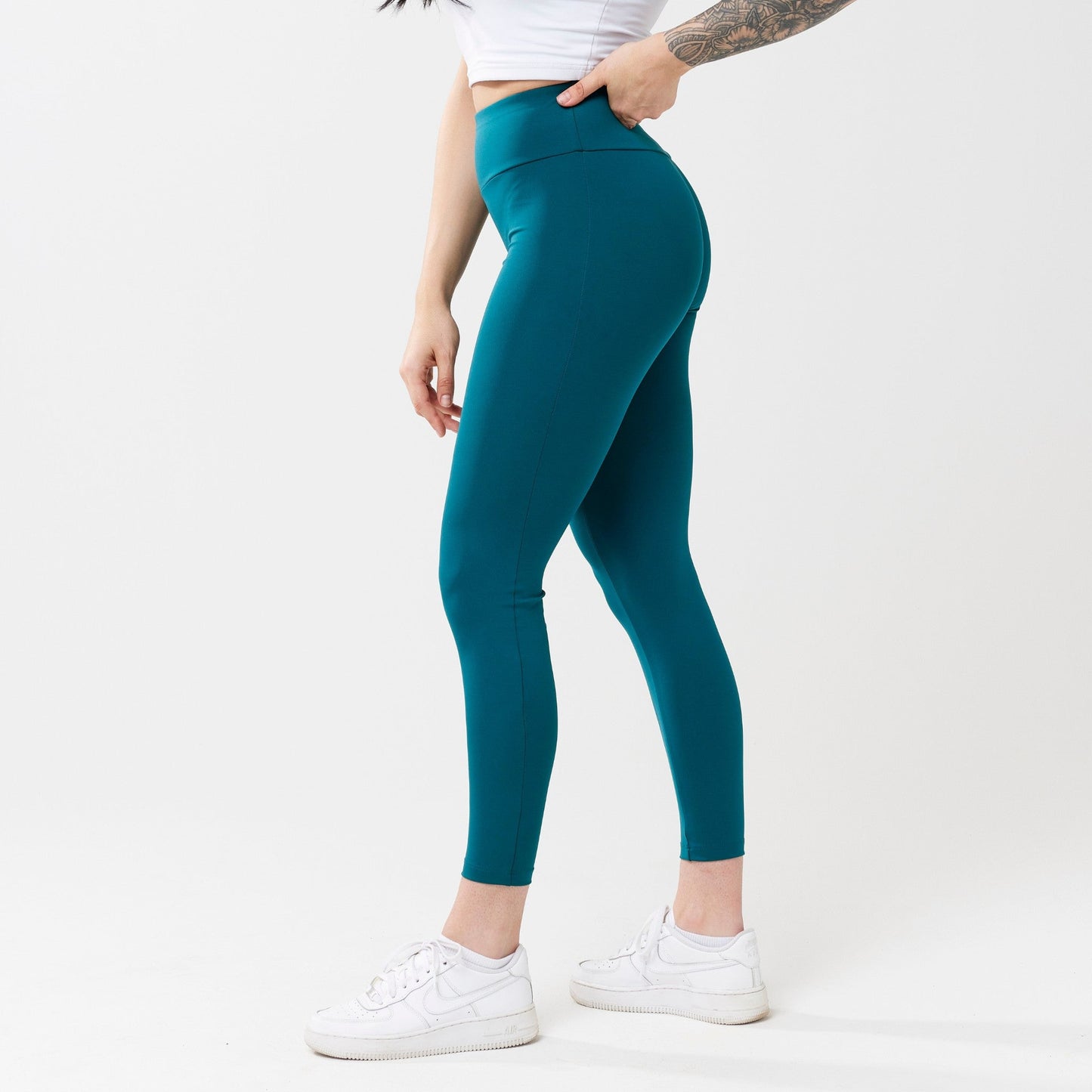 High-Rise Leggings - Rich Teal
