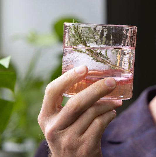 Cherry Blossom Rocks Glasses | Set of 2
