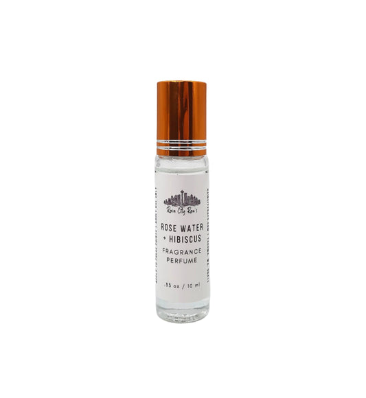 Rose Water + Hibiscus | Rollerball Fragrance Oil