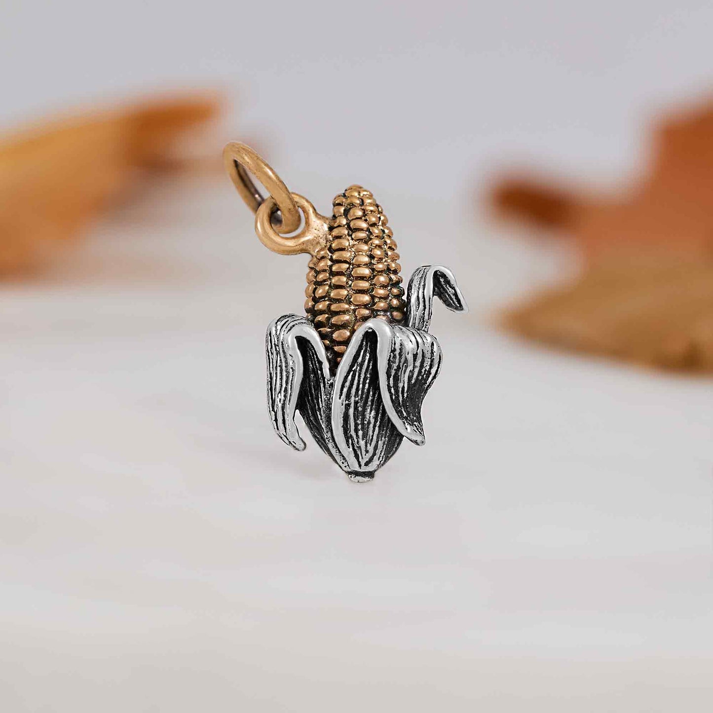 Mixed Metal Corn Necklace