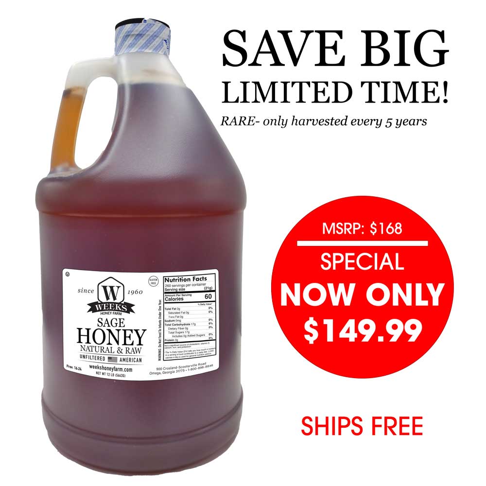 Raw Sage Honey | Rare California Wild Sage Blossom – Weeks Honey Farm