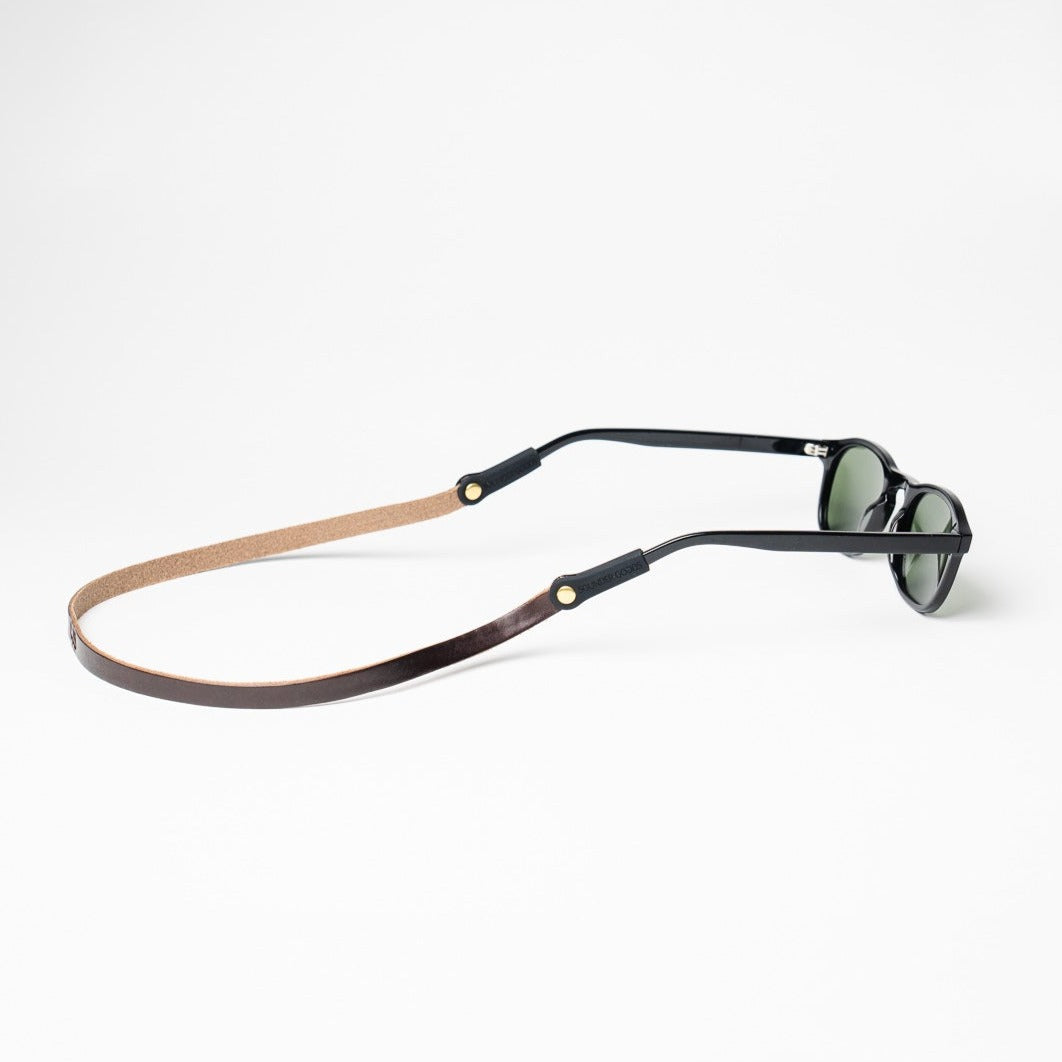 Slim Leather Sunglass Strap (Waxed Montauk)