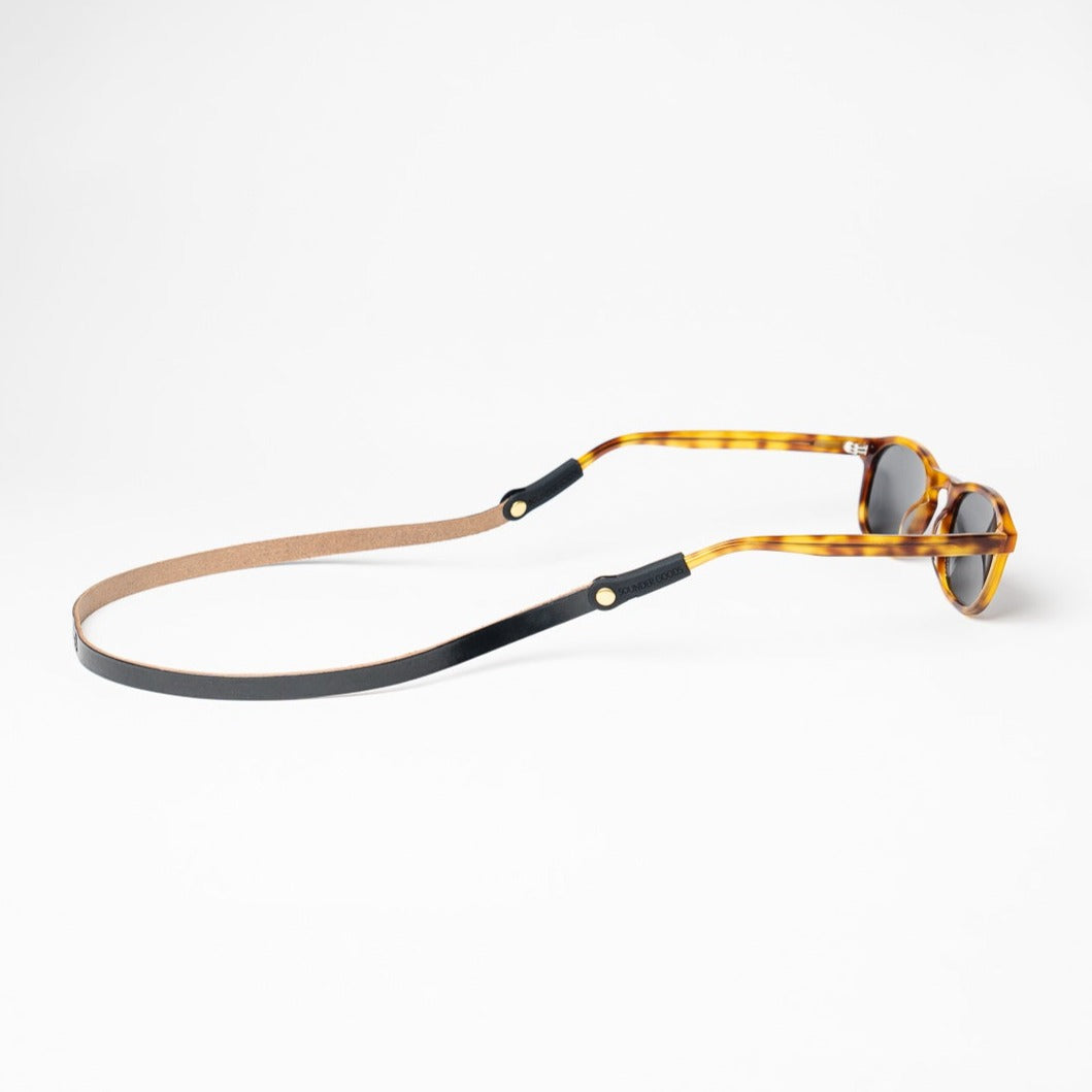 Slim Leather Sunglass Strap (Waxed Montauk)