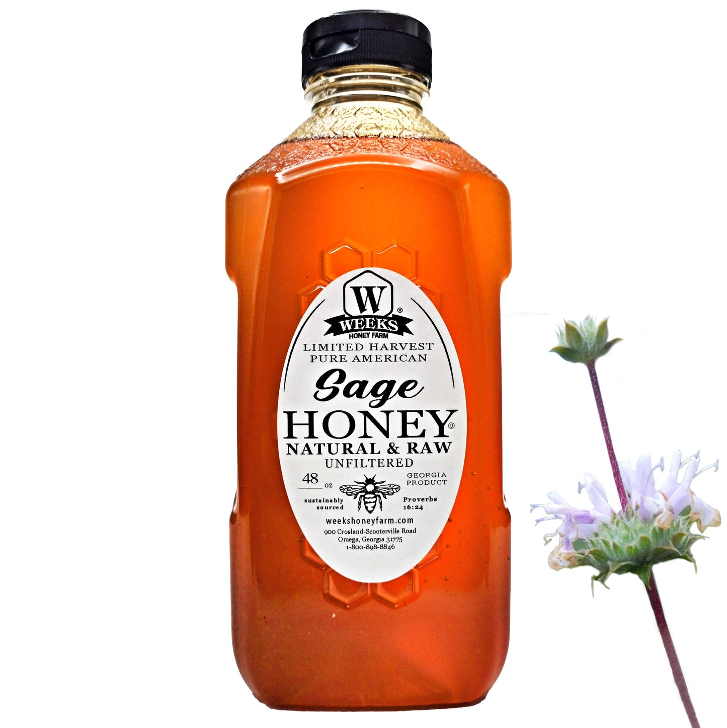 Raw Sage Honey | Rare California Wild Sage Blossom – Weeks Honey Farm