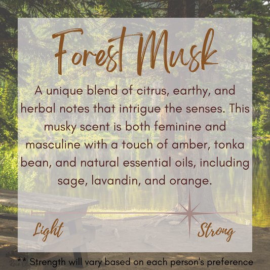 Forest Musk 8 oz Frosted Candle