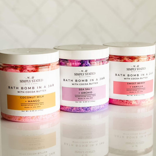 Signature Bath Bomb in a Jar – Bath Fizzy Soak