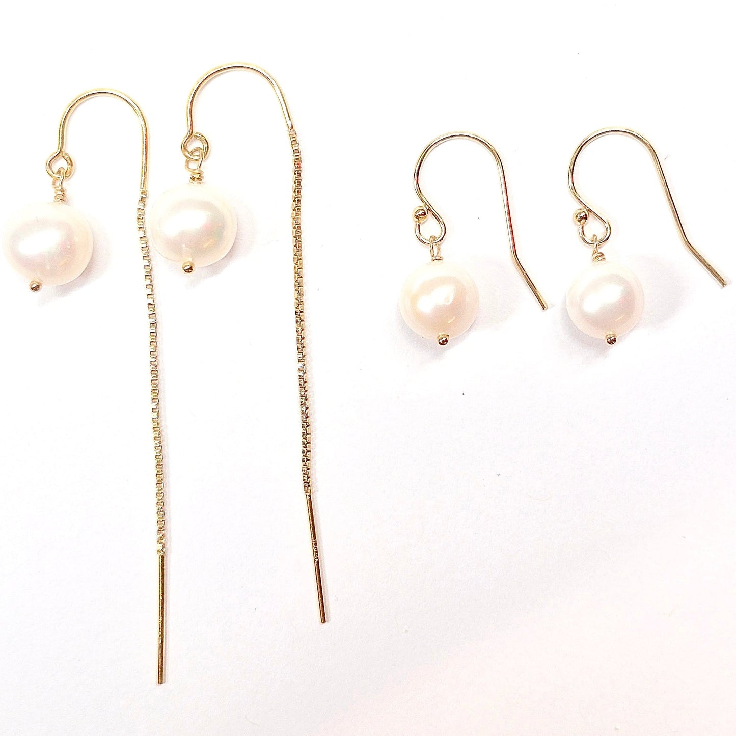 Single Pearl Earrings